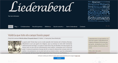 Desktop Screenshot of liederabend.cat